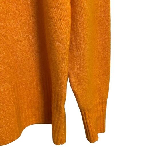 EVERLANE Orange Wool Yak Hair Blend Turtleneck Sweater Size XS - Picture 3 of 8